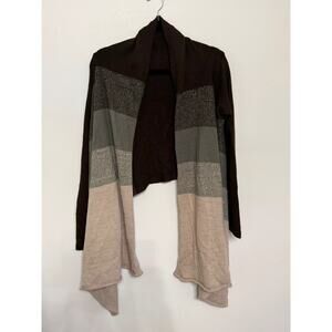 Allison Britney Small Striped Open Cardigan
